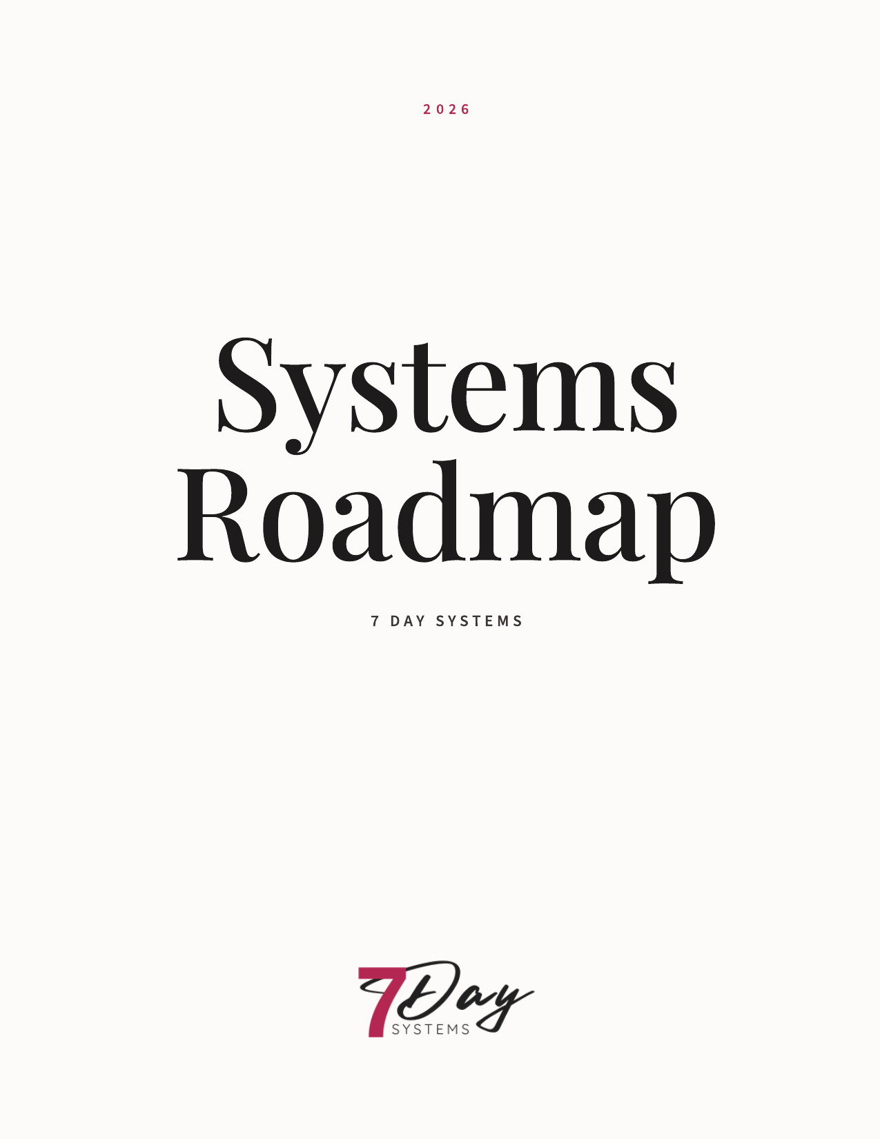 Systems Roadmap cover